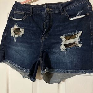 Judy Blue Shorts with Camo Insert